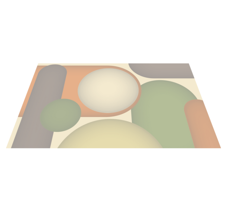 Nowoczesny dywan winylowy współczesne wzory kołowe - TenStickers