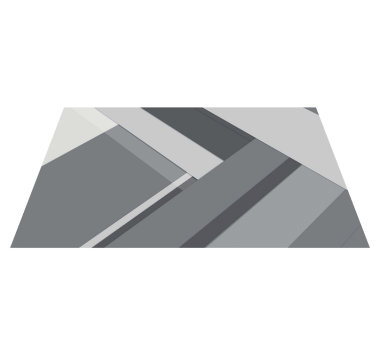 Szary dywan do biura geometryczny - TenStickers