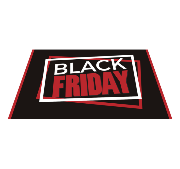 Dywan winylowy Black Friday promocja na czarny piątek - TenStickers