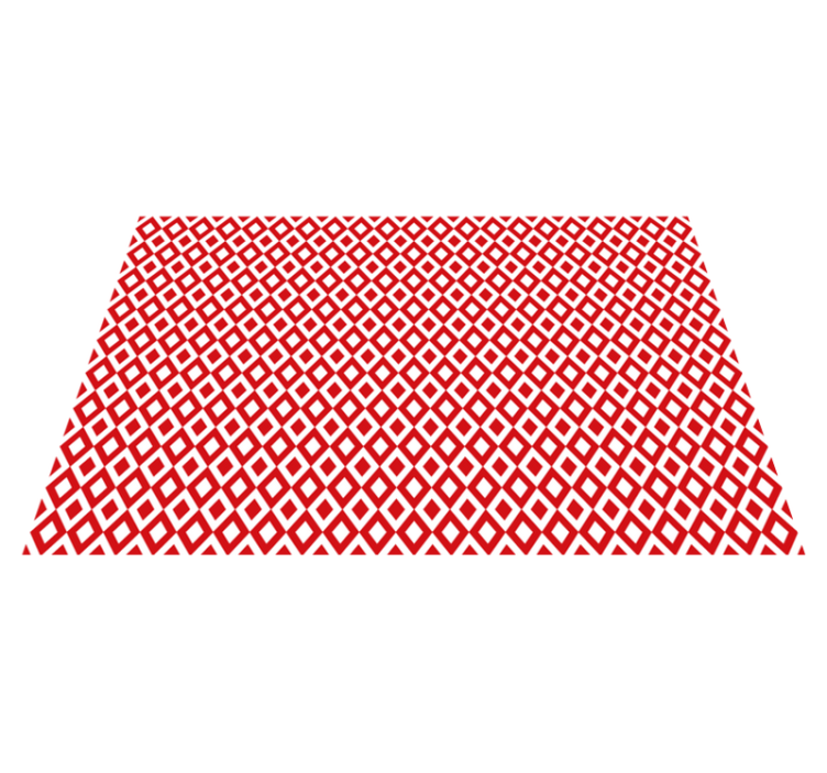 Czerwony dywan winylowy motyw diamentu - TenStickers