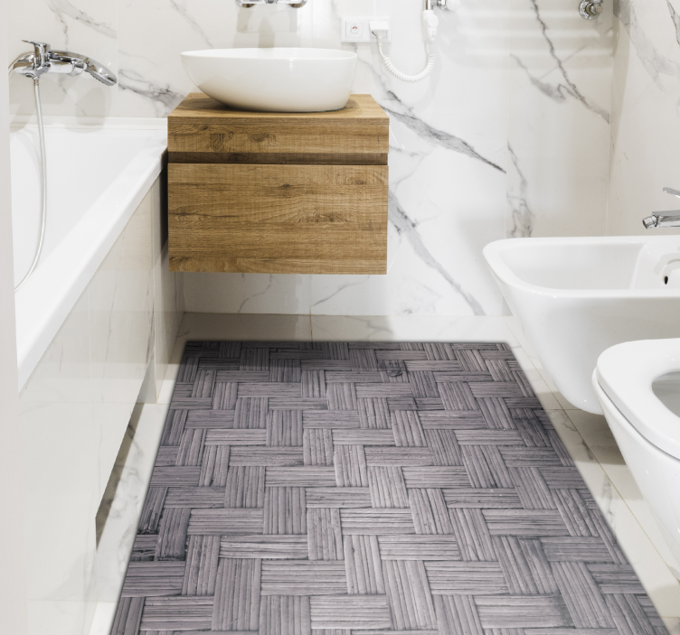 Dywan winylowy Ciemne bambusowe tekstury  - TenStickers