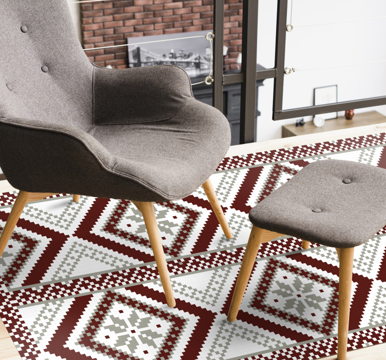 Dywan winylowy z mozaiką skomplikowane wzory geometryczne - TenStickers