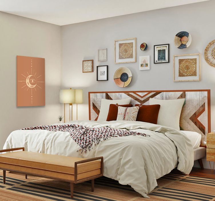 Dywan winylowy do salonu warstwowa, pasiasta elegancja - TenStickers