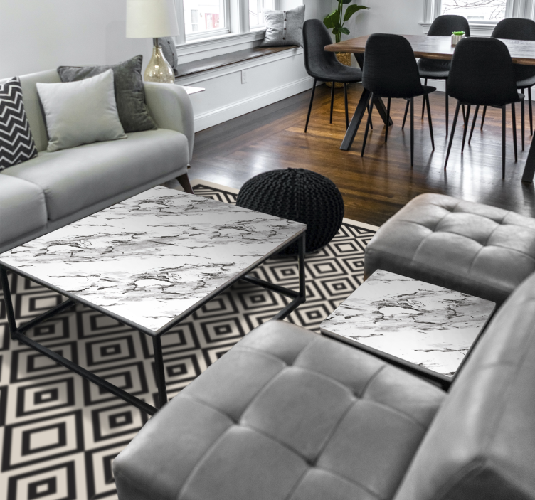 Dywan winylowy trójkąty nordyckie - TenStickers