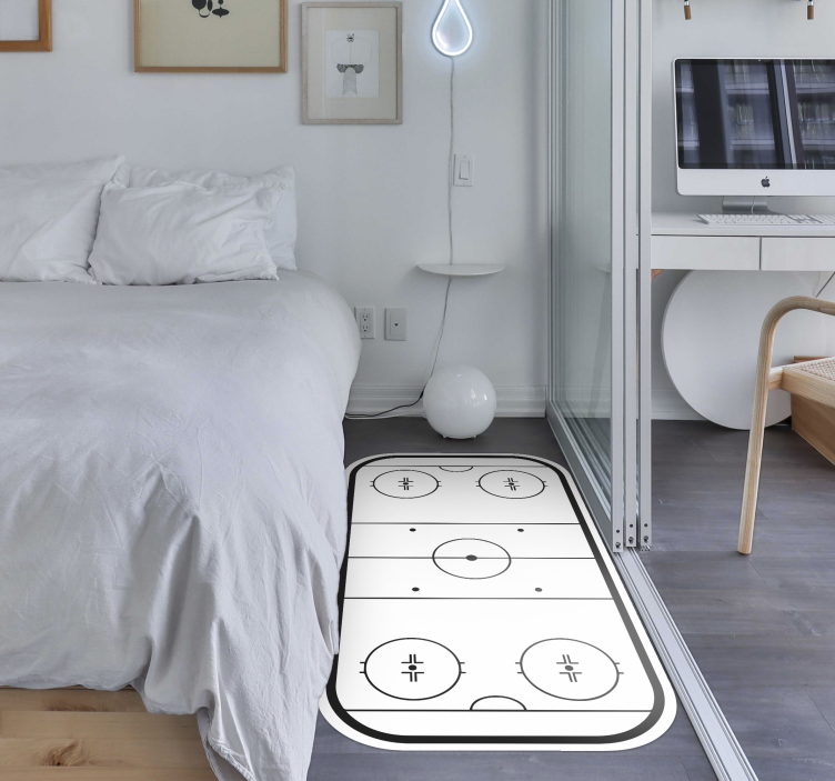 Dywan winylowy z grą lodowisko hokejowe - TenStickers