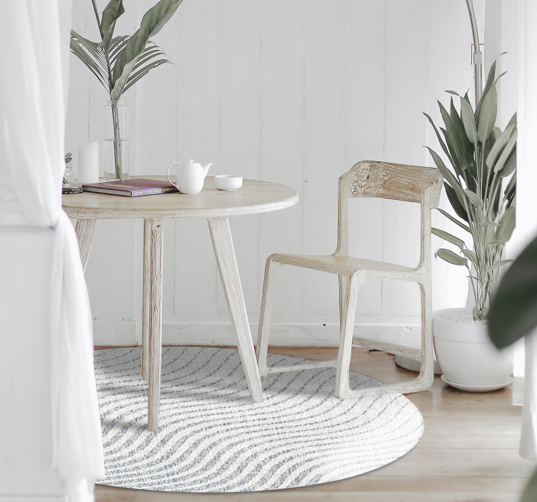 Dywan winylowy do salonu miękkie wzory fal - TenStickers