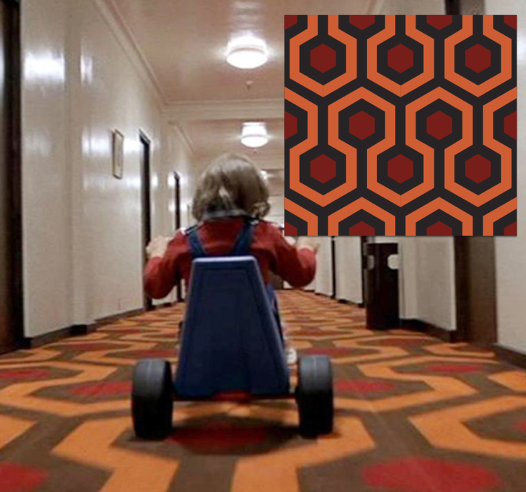 Dywan winylowy geometryczny wzór Lśniący korytarz - TenStickers