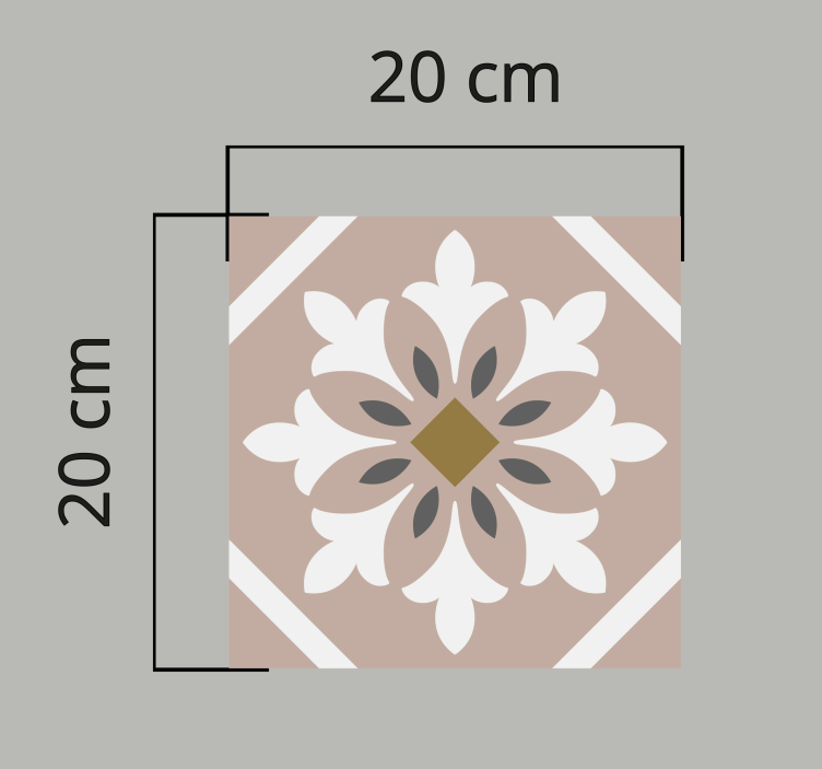 Dywan winylowy Brązowe płytki - TenStickers