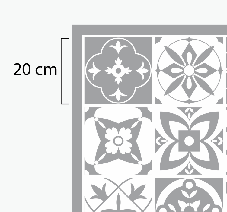 Rozświetlający dywan winylowy z efektem płytek - TenStickers