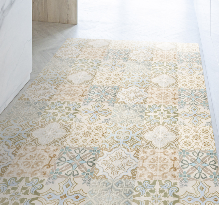 Dywan winylowy w stylu hiszpańskich płytek - TenStickers