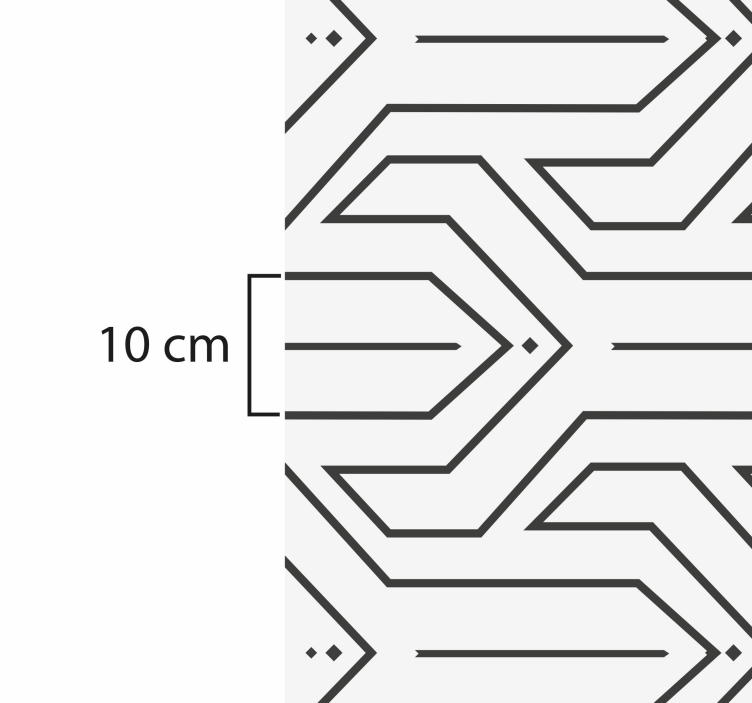 Dywan winylowy geometryczny biały wzór - TenStickers
