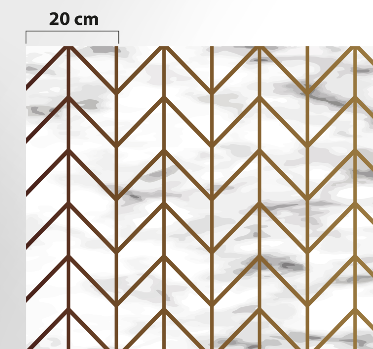 Mata winylowa do kuchni imitacja złota i marmuru - TenStickers