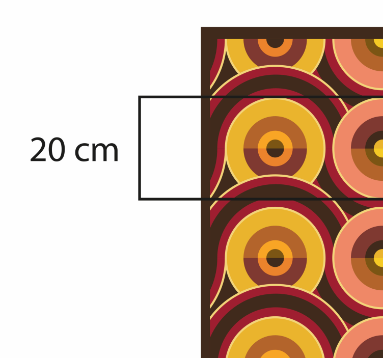 Dywan winylowy do kuchni retro z lat 70 - TenStickers