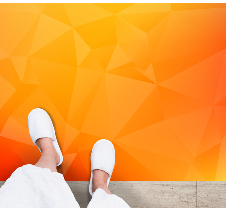 Dywan winylowy do salonu efekt gradientu geometrycznego - TenStickers