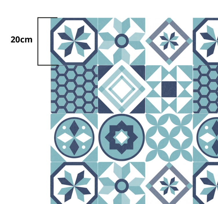 Dywan winylowy mozaika inspiracja mozaiką - TenStickers