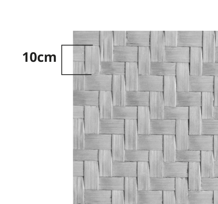 Dywan winylowy do salonu tkana szara tekstura - TenStickers