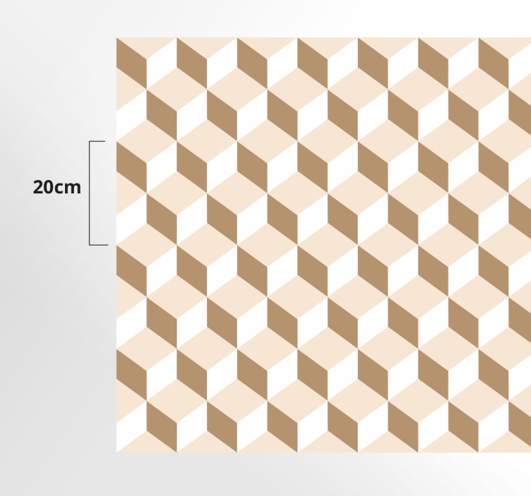 Dywan winylowy do kuchni wzór plastra miodu - TenStickers