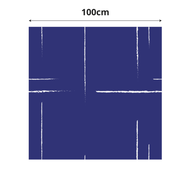 Niebieski dywan winylowy nowoczesny wzór linii - TenStickers
