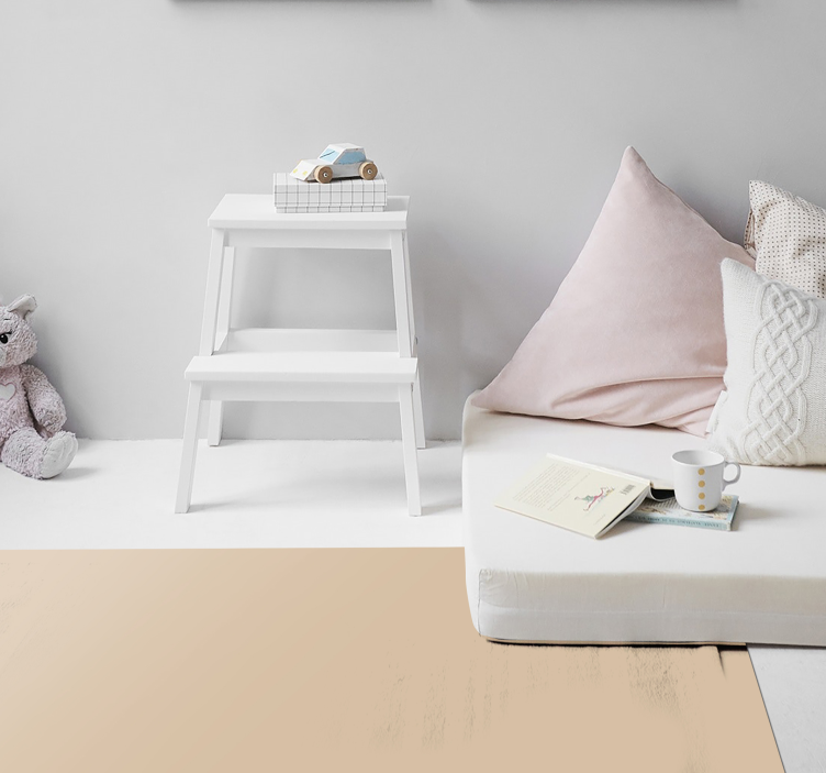 Beżowy dywan winylowy neutralna beżowa powierzchnia - TenStickers