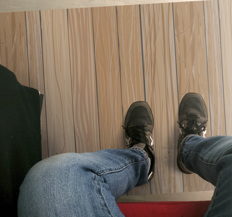 Blady drewniany bieżnik z winylu - TenStickers