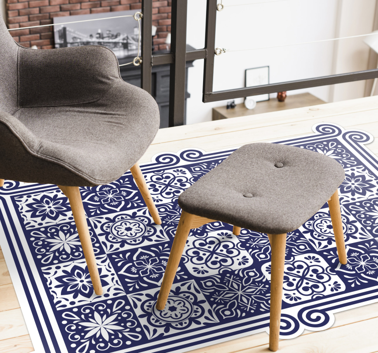 Dywan winylowy Eleganckie płytki - TenStickers