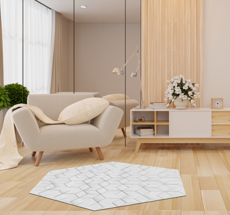 Dywan geometryczny efekt ulgi - TenStickers