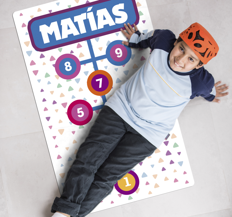 Dywan gra w klasy zabawny - TenStickers