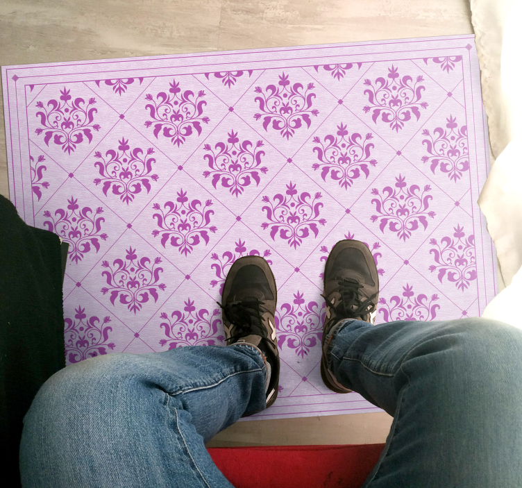 Dywan vintage malva patrón - TenStickers