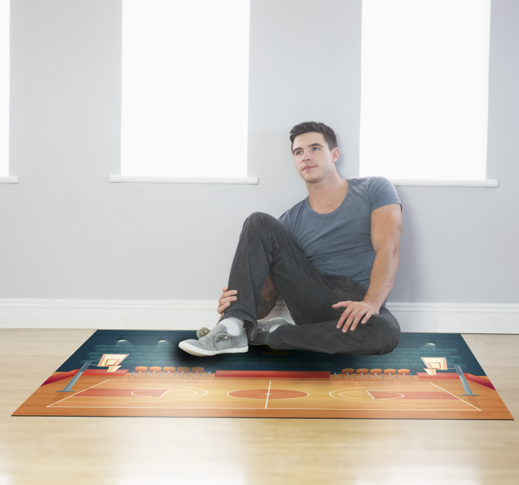 Dywan winylowy boisko do koszykówki - TenStickers