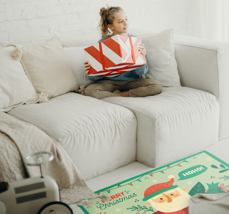 Dywan winylowy boże narodzenie ilustracja Świętego mikołaja - TenStickers