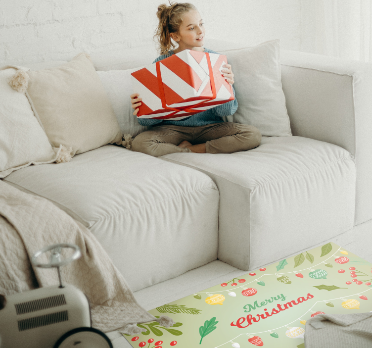 Dywan winylowy Boże Narodzenie świąteczne życzenia sezonowe - TenStickers