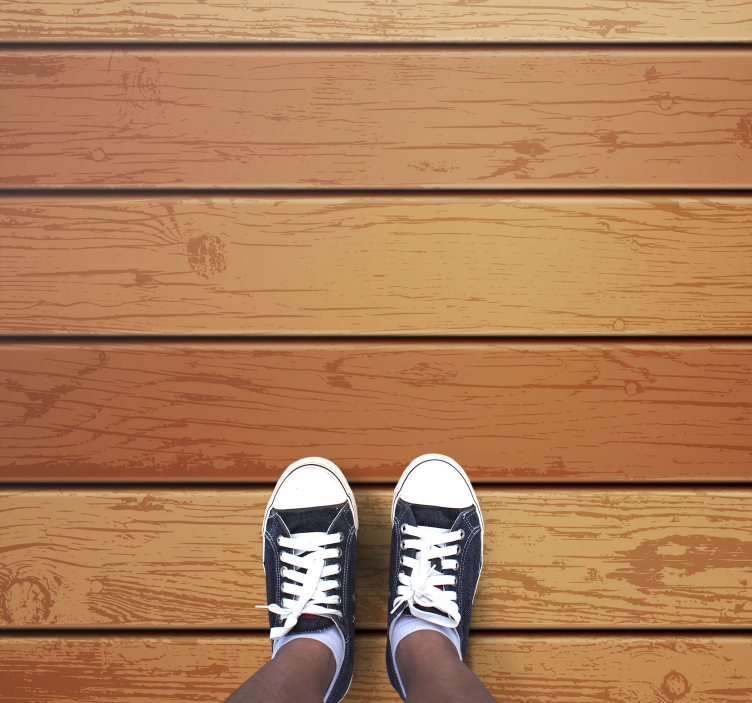 Dywan winylowy Brązowa klepka - TenStickers