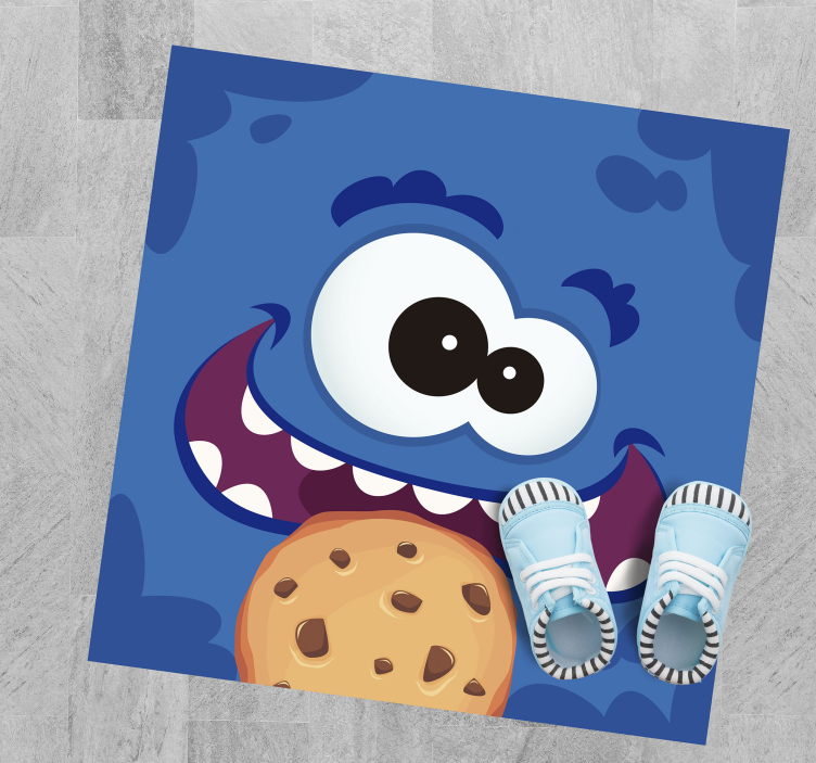Dywan winylowy dla dzieci cookie monster - TenStickers