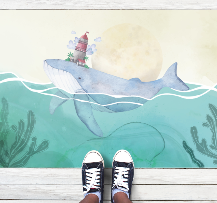 Dywan winylowy dla dziecka kapryśne życie oceaniczne - TenStickers