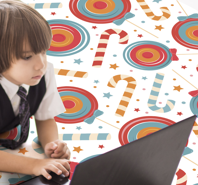 Dywan winylowy dla dzieci kolorowe słodycze - TenStickers