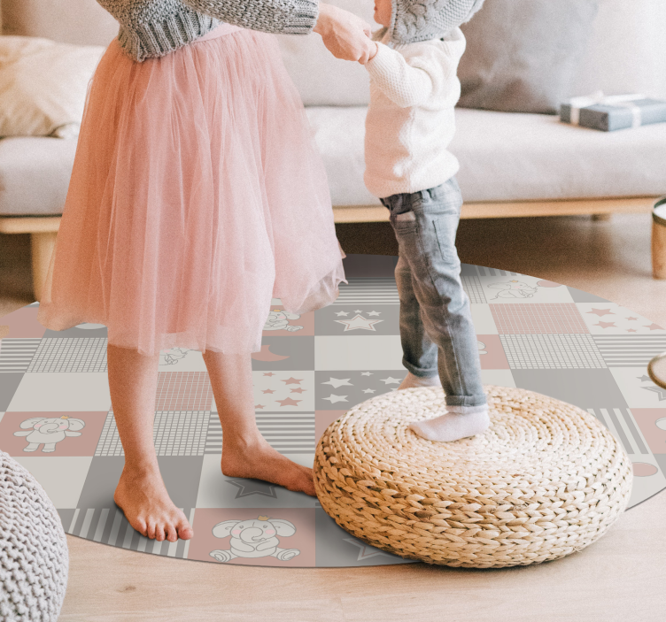 Dywan winylowy dla dzieci Nordyckie płytki - TenStickers