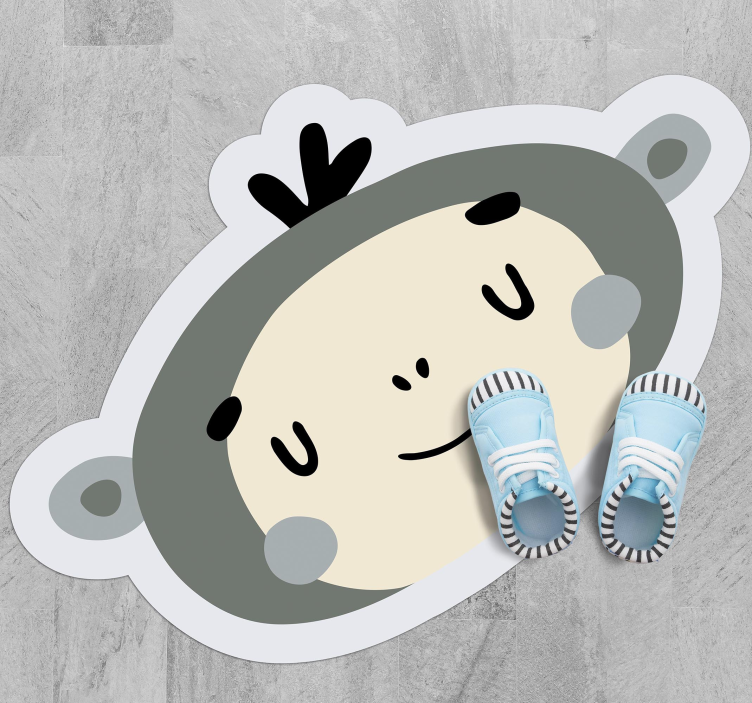 Dywan winylowy dziecięcy nordycka małpia twarz - TenStickers