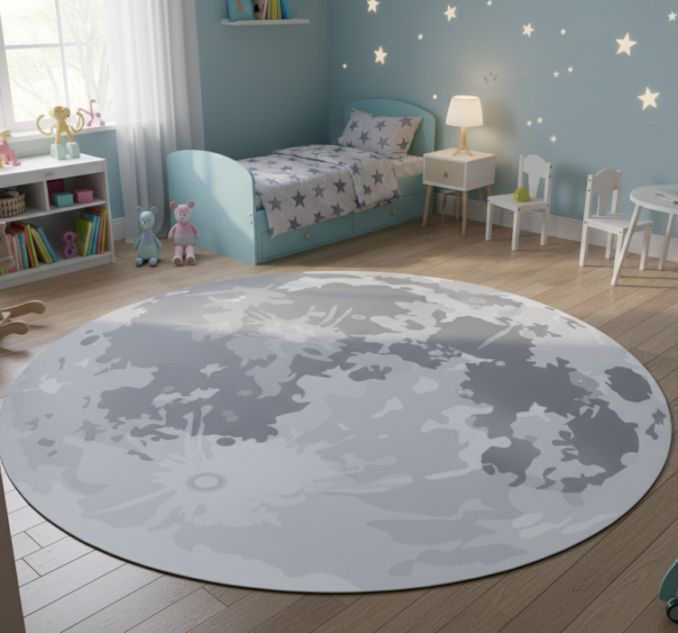 Dywan winylowy dla dziecka pełnia księżyca - TenStickers