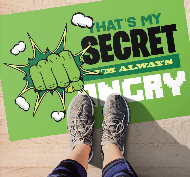 Dziecięcy dywan winylowy Zawsze jestem zły - TenStickers