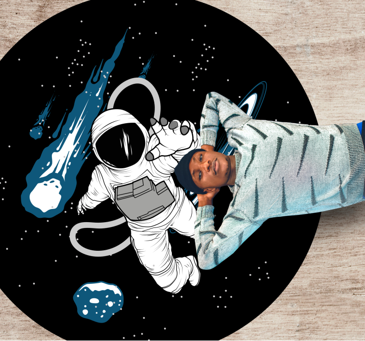 Dywan winylowy Ręcznie rysowane astronauty - TenStickers