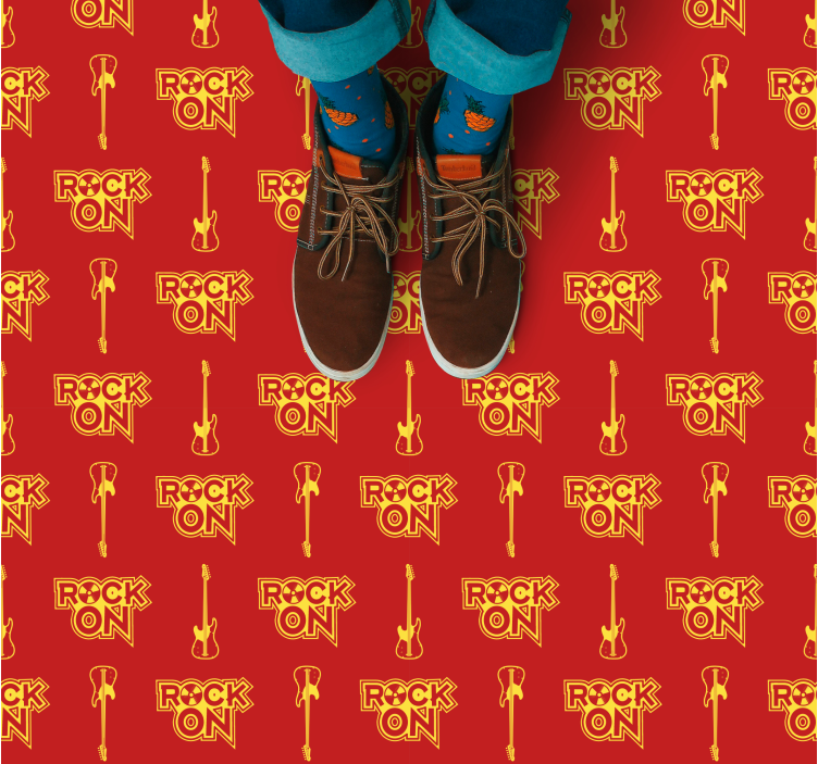 Dywan winylowy dla nastolatków wzór czerwonych skał - TenStickers