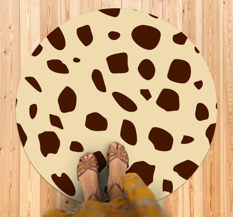 Dywan winylowy do biura Plamy żyrafy - TenStickers