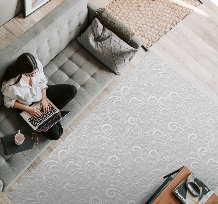 Dywan winylowy do gabinetu 3d wirowa wzór - TenStickers