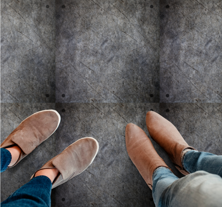 Dywan winylowy do salonu industrialny styl - TenStickers