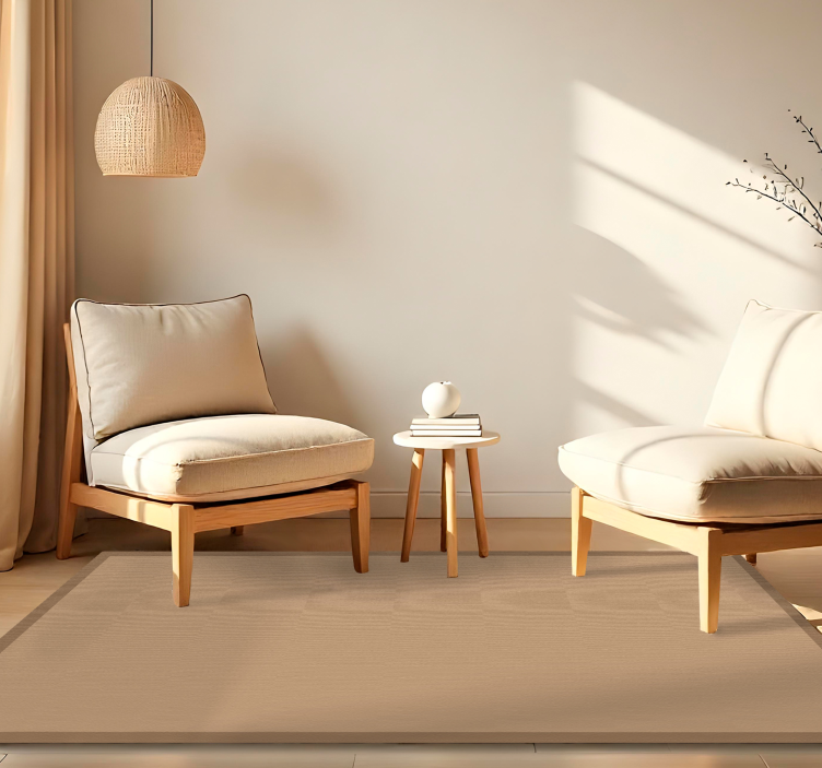 Dywan winylowy do jadalni zwykły wygląd juty - TenStickers