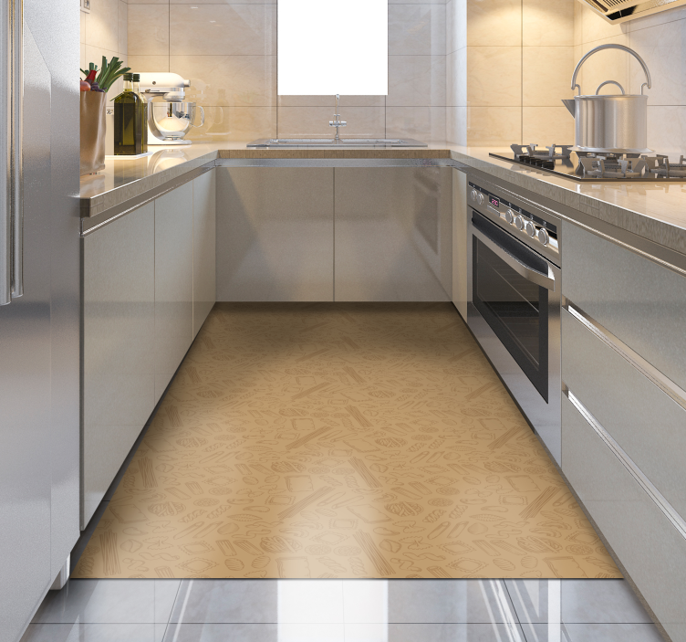 Dywan winylowy do kuchni teksturowane pokrycie kuchni - TenStickers