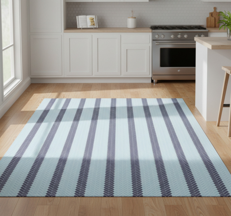 Dywan winylowy do kuchni w jodełkę - TenStickers