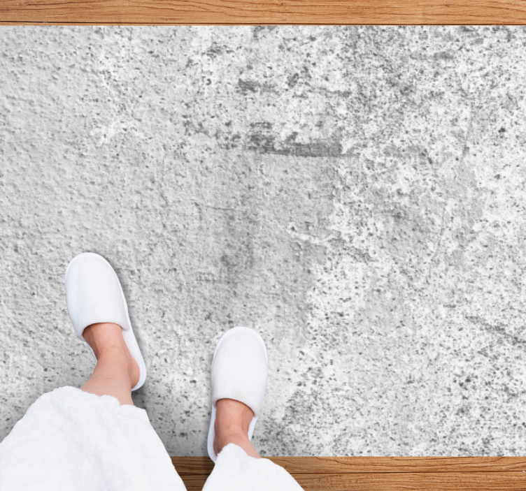 Dywan winylowy tekstura Jasnoszary rustykalny beton - TenStickers