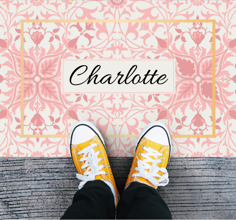 Dywan winylowy do salonu z indywidualnym wzorem botanicznym - TenStickers