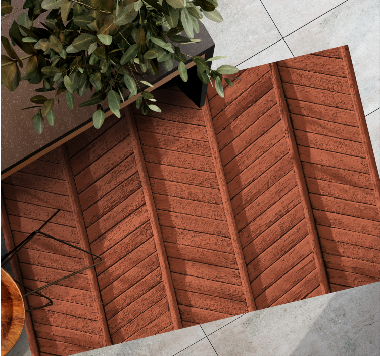 Dywan winylowy drewno detale drewnianych desek - TenStickers